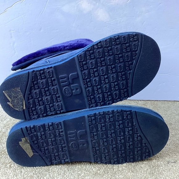 Lamo Water Resistant Suede Faux Fur Tall Boots-Savoy Navy 7M - Picture 7 of 7